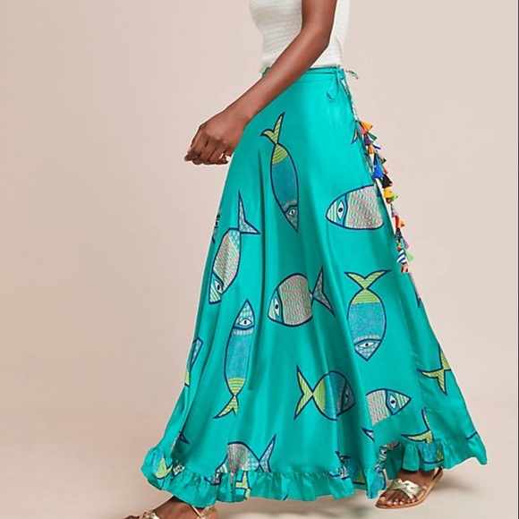 Anthropologie Dresses & Skirts - NWT Anthropologie Summer School Silk Maxi Skirt